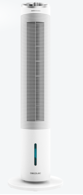 Torre fria EnergySilence 2000. Climatizador evaporativo de torre de 60 W, depósito amovível de 2 litros, 3 velocidades, oscilação de 60o, fluxo de ar 800 m3/h