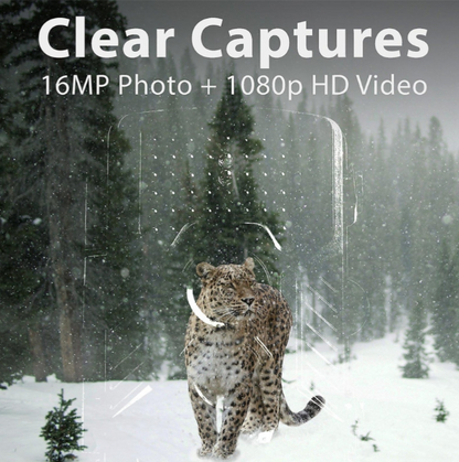 16mp Wildlife Camera 0.2s Detecção Led Flash Dia/noite Caça Vigilância Verde Yizhood