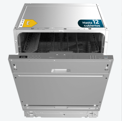 Bolero Aguazero 6102 Full-BI E Máquina de lavar louça de encastrar Bolero, 60 cm, 12 serviços e 7 programas com início retardado.