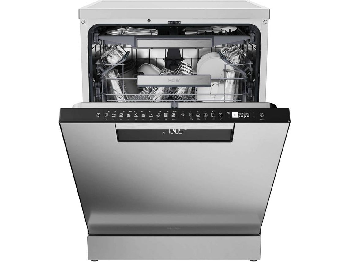Máquina de Lavar Loiça HAIER XF 5C4M1X (15 Conjuntos - 60 cm - Inox)