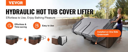 VEVOR Elevador Hidráulico para Cobertura de Jacuzzi e Spa – Ajustável 84–105 cm, 135–235 cm