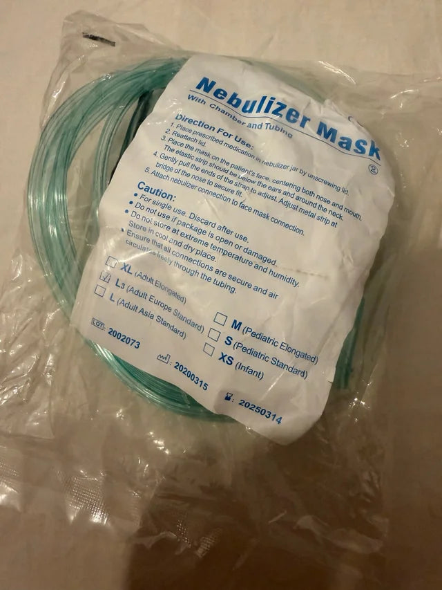 Máscara de Nebulização Estéril Zarys MTN-XL com Tubo L3