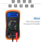 Mini multímetro digital, multímetro com seleção manual de escala, testador de baterias, medidor, multímetro digital com contador para projetos "faça