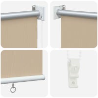 Persiana de Rolô para Exterior com Proteção UV Bege MLV67022