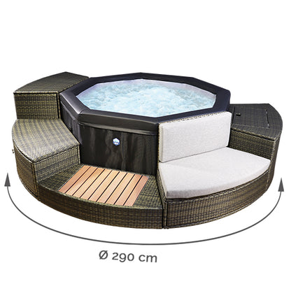 Poolstar Furniture net spa for semi-rigid Octopus spa 3 modulos