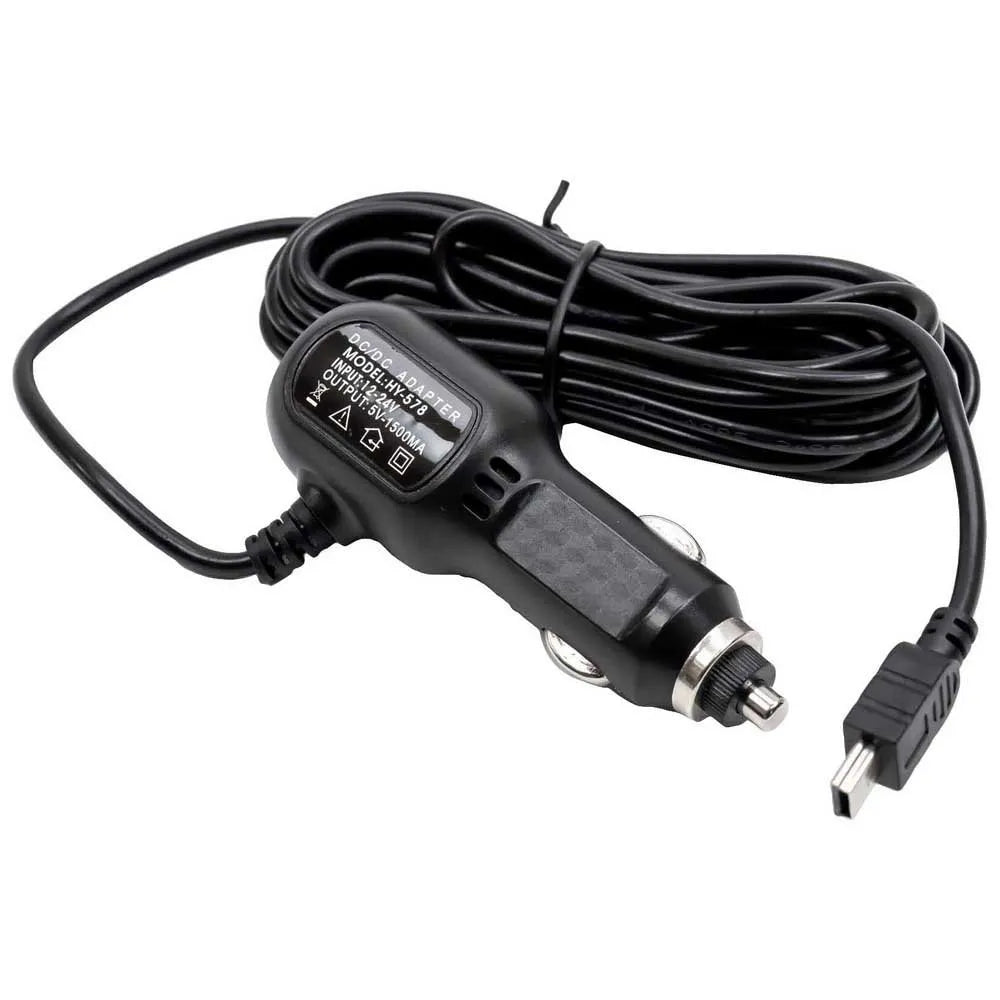 PNI Carregador de carro Mini USB 12V/24V-5V 1.5A 3.5 m