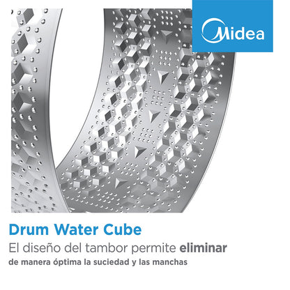 Máquina de Lavar Roupa Midea 8 kg – 1200 rpm, 15 Programas, Branca