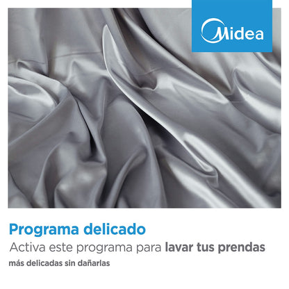 Máquina de Lavar Roupa Midea 8 kg – 1200 rpm, 15 Programas, Branca
