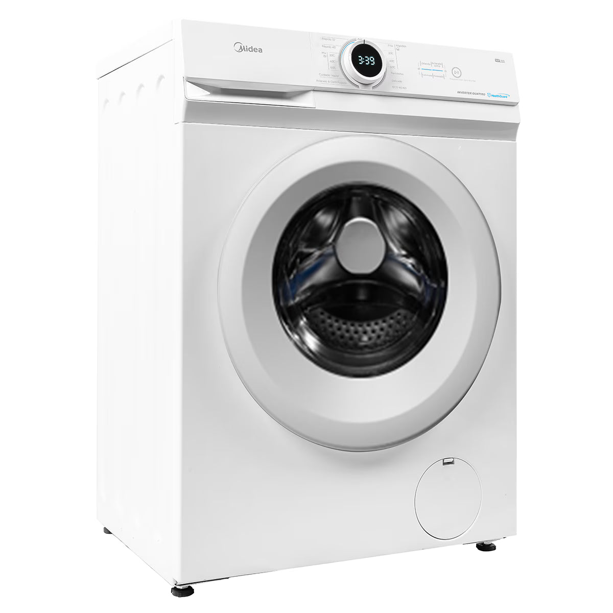 Máquina de Lavar Roupa Midea 8 kg – 1200 rpm, 15 Programas, Branca