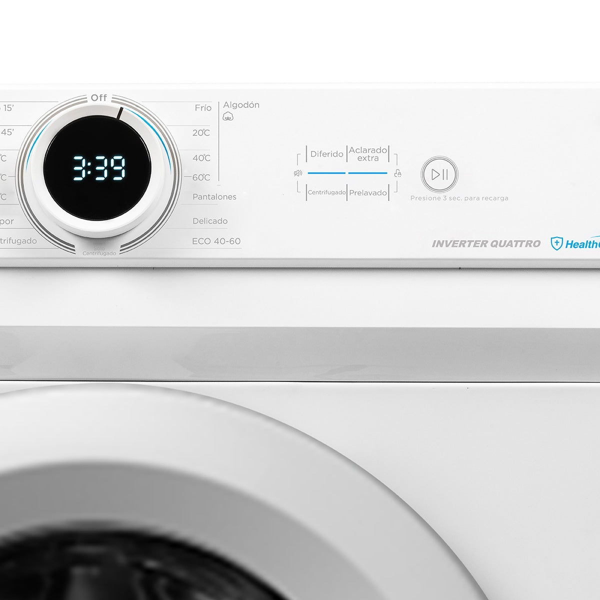 Máquina de Lavar Roupa Midea 8 kg – 1200 rpm, 15 Programas, Branca