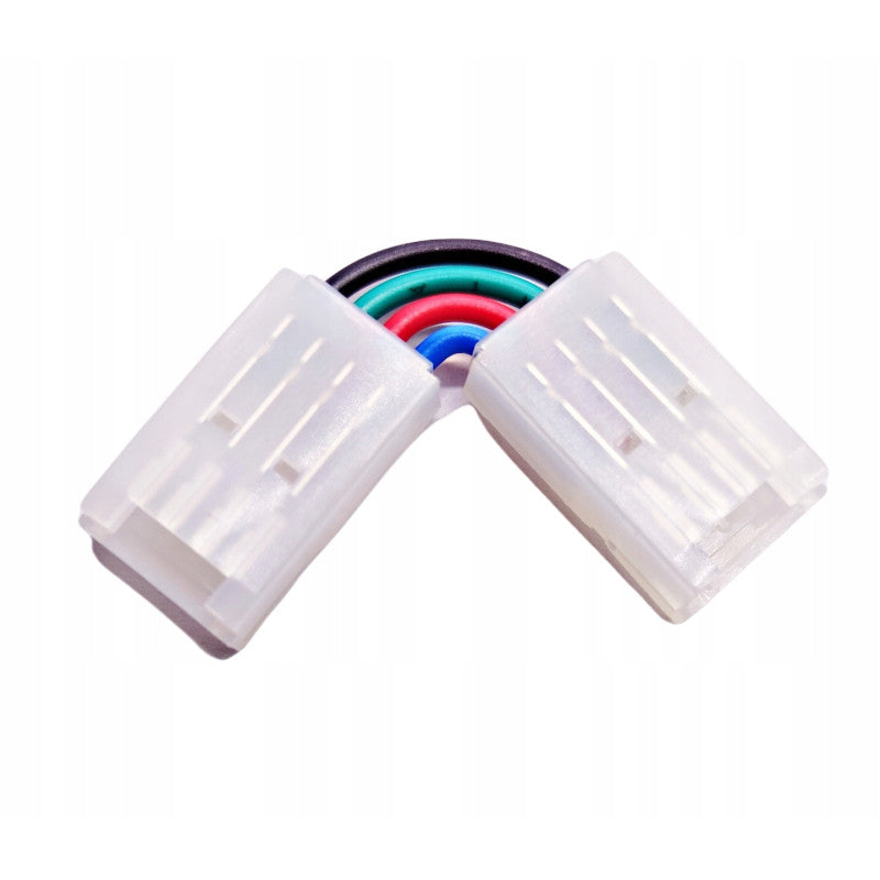 Conector Angular LED RGB 4 PIN 10 mm – 90° PACK 10